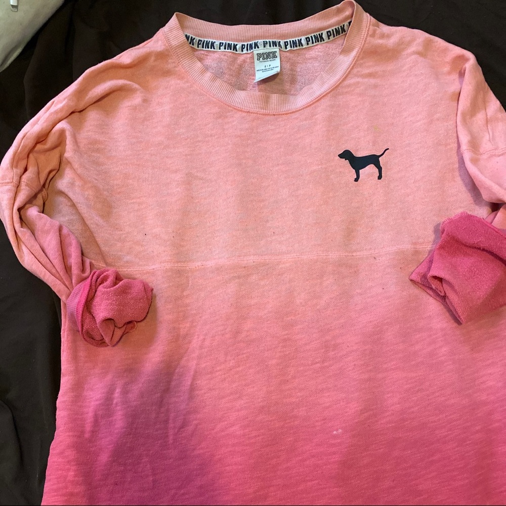 PINK Ombré Long Sleeve